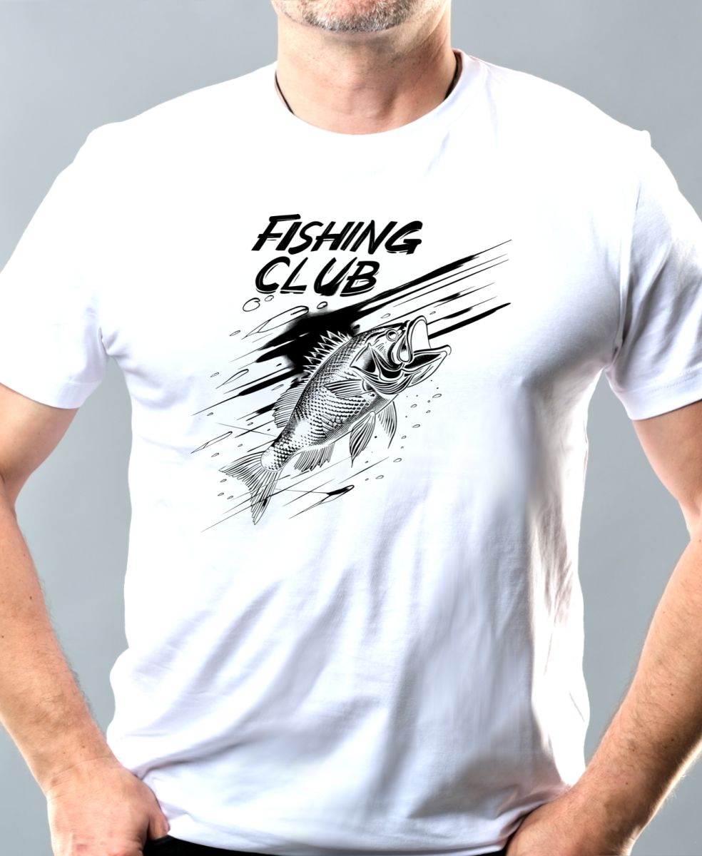 Fishing club, V2, černý potisk