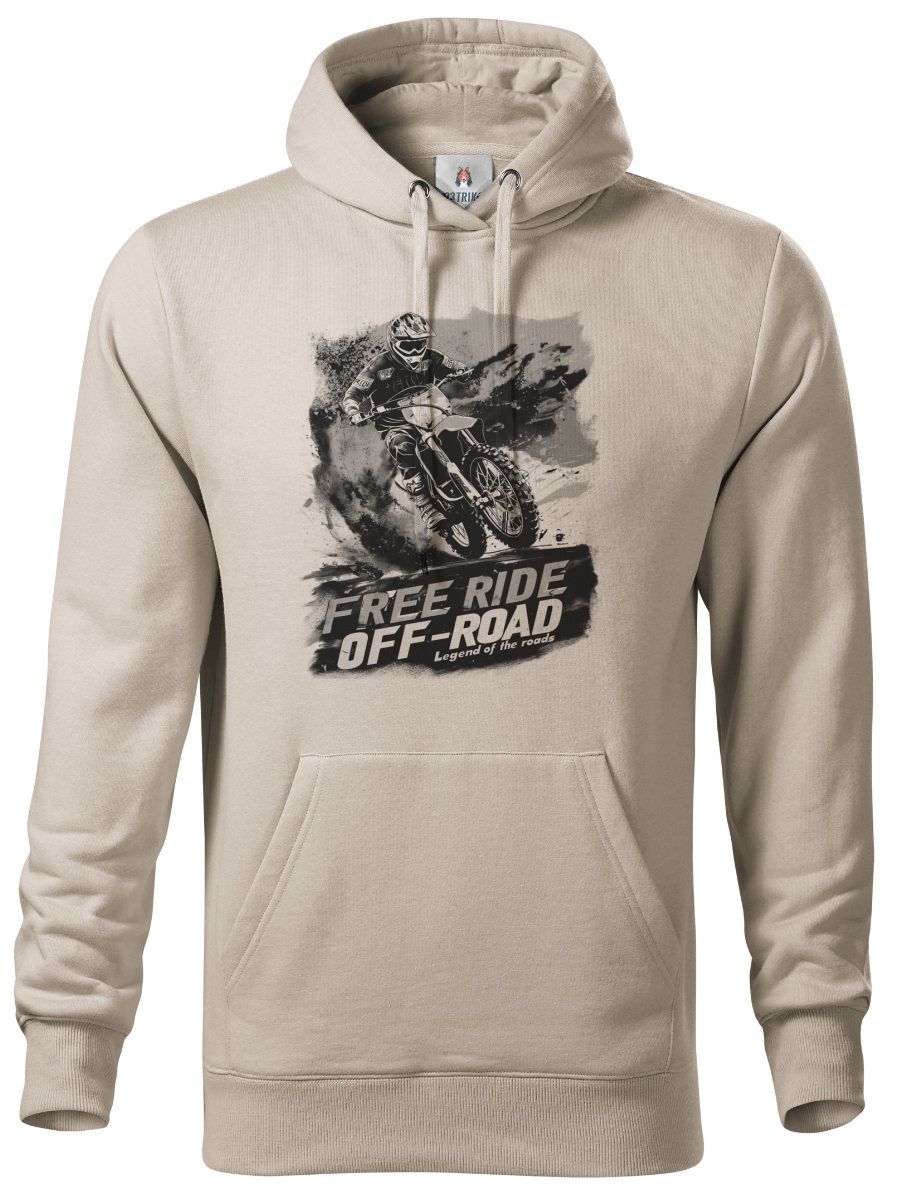 FREE RIDE. Enduro, Motocross, černý potisk