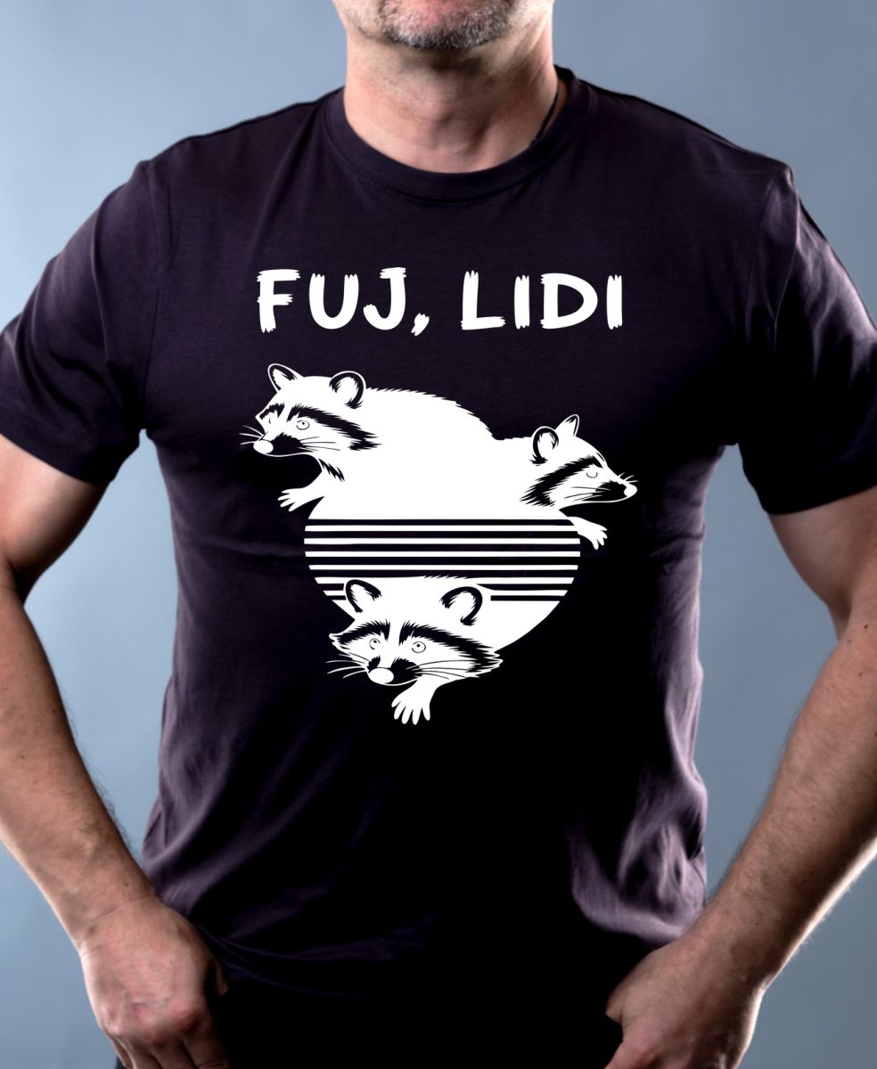 Fuj, lidi, bílý potisk Fuj, lidi, bílý potisk