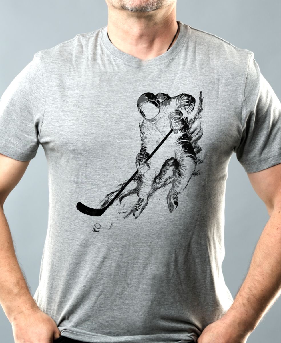 Galaktický hokej, černý potisk