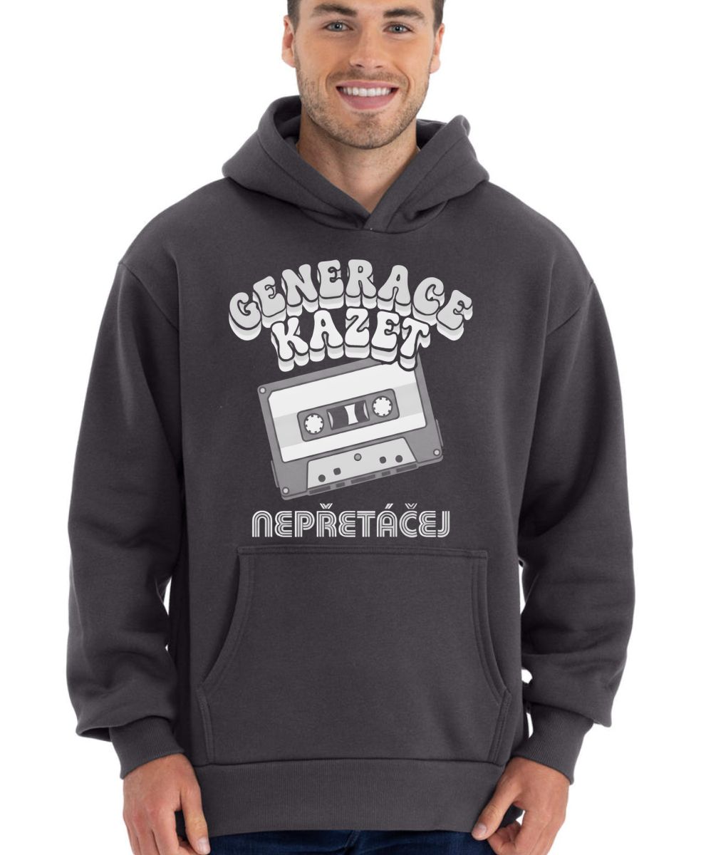 Generace kazet – Nepřetáčej, bílý tisk