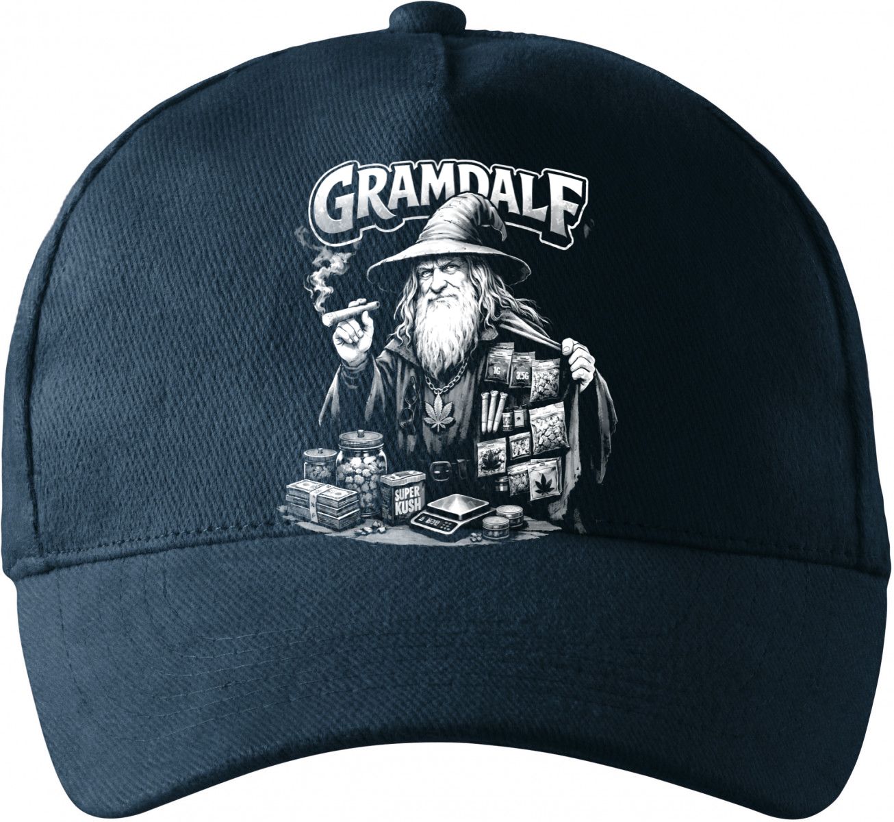 Gramdalf, bílý potisk