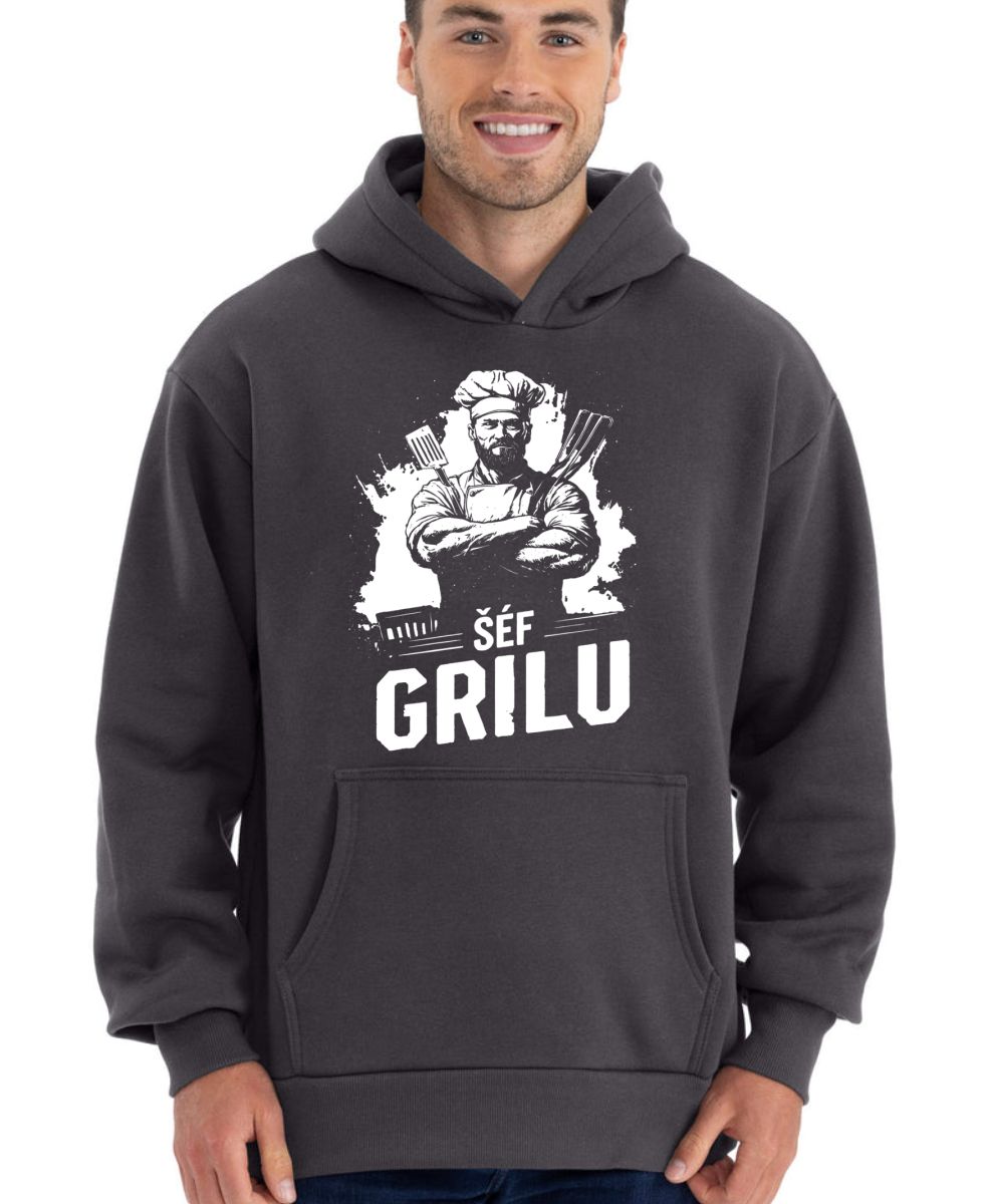 Grilovačka Šéf Grilu, bílý potisk