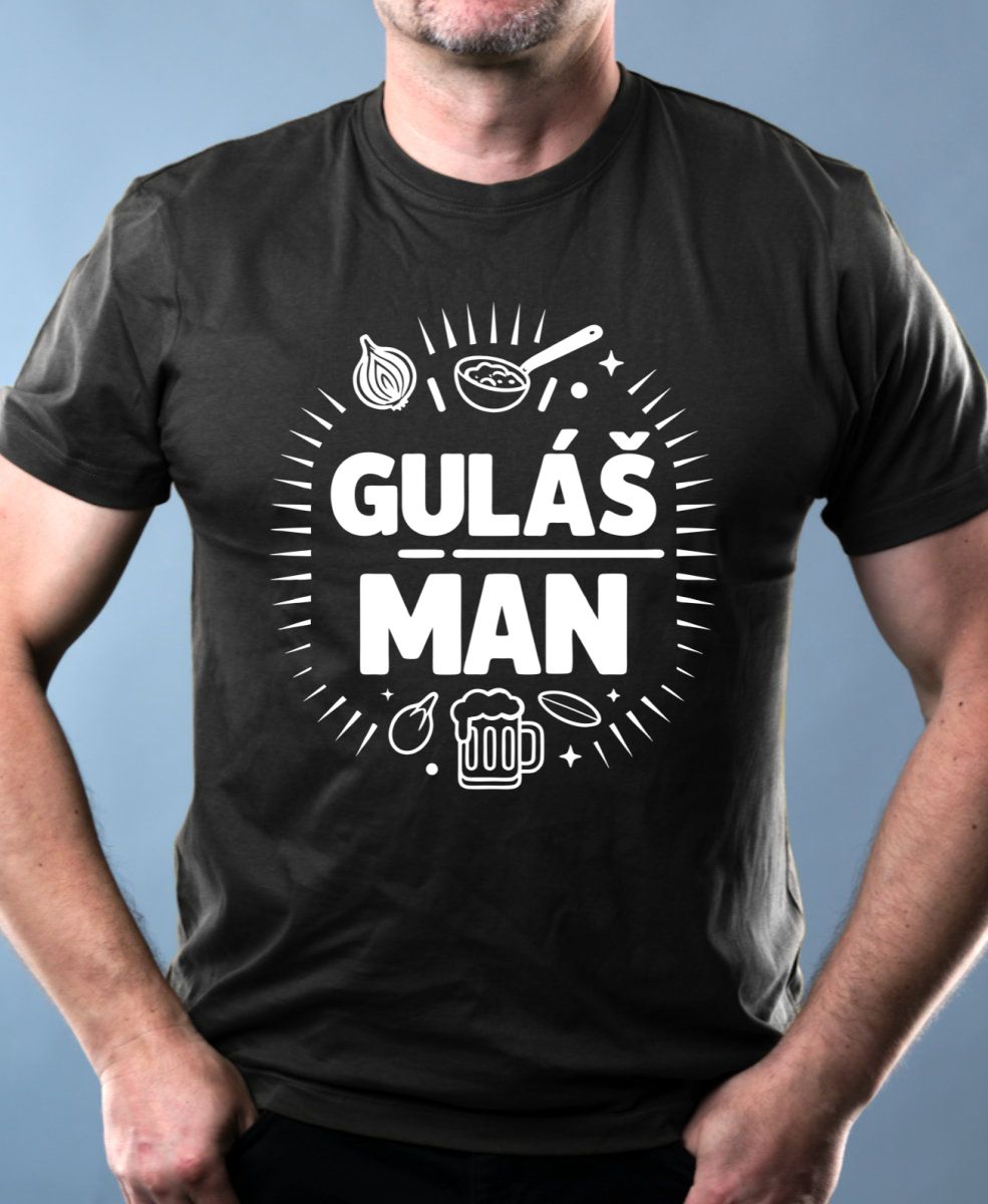 Guláš man, V2, bílý tisk