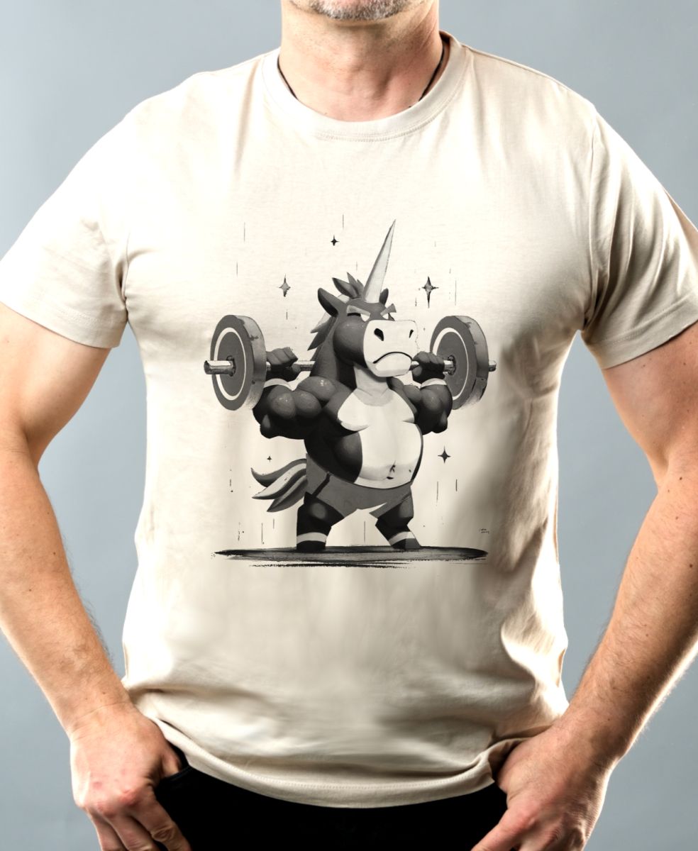 Gym horn, černý potisk
