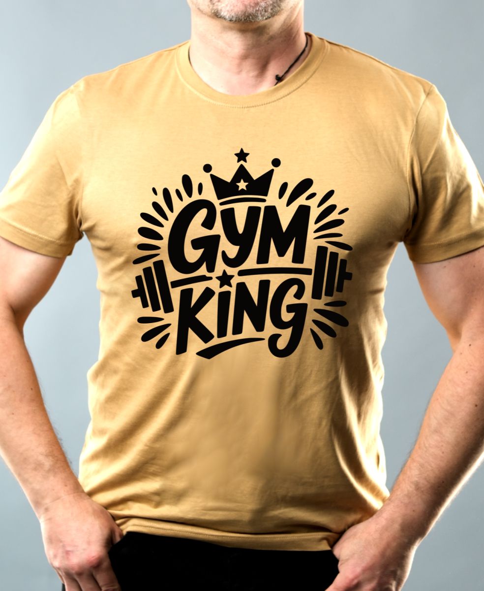 Gym king, černý potisk