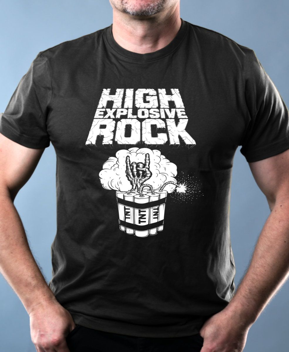 High explosive rock, V2, bílý tisk