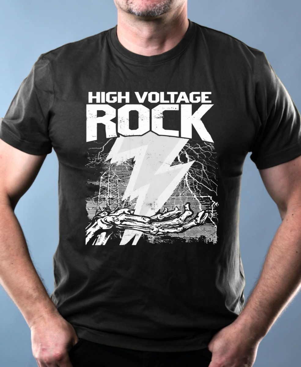High voltage rock, bílý tisk