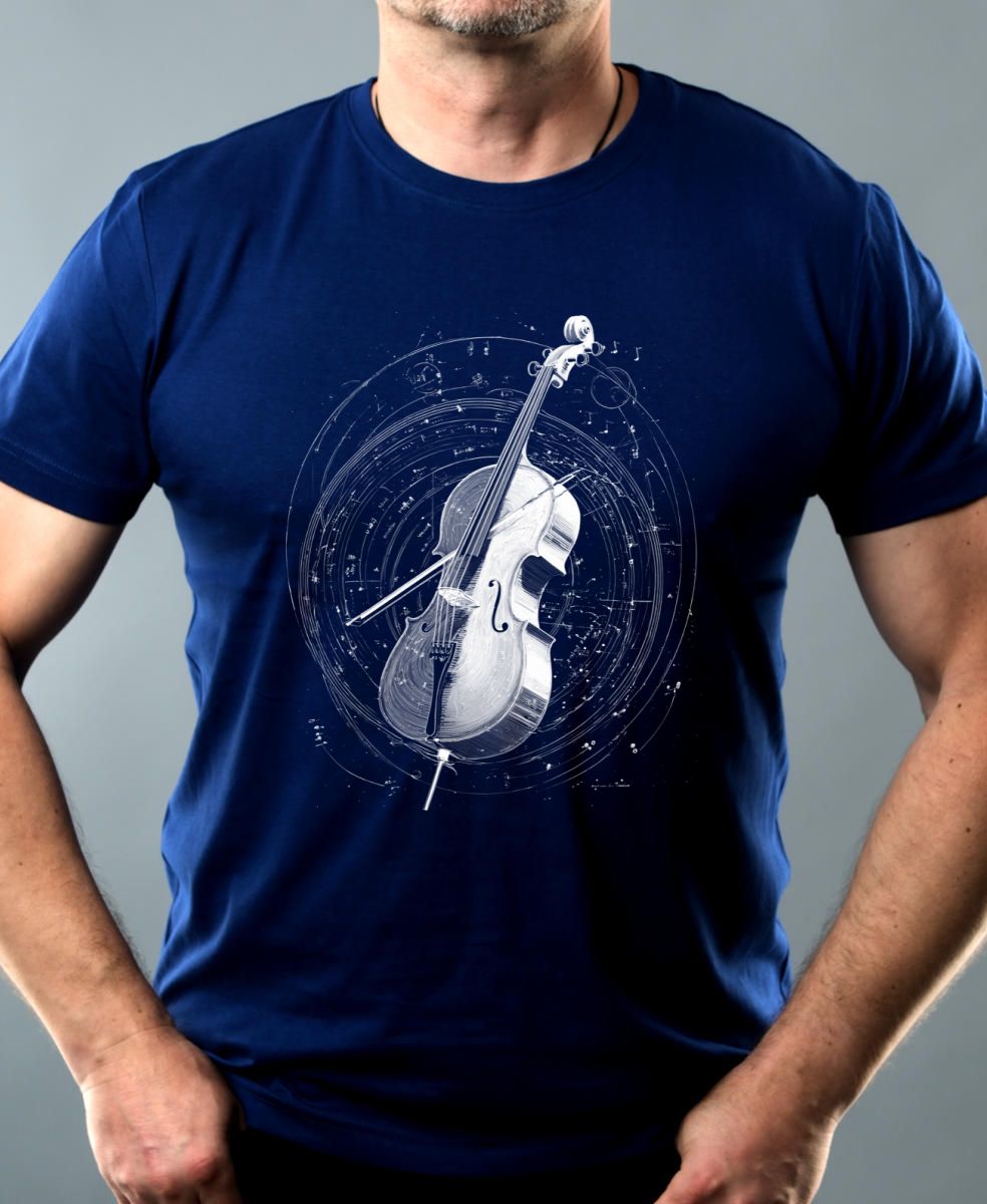 Hluboký tón vesmíru, bílý potisk