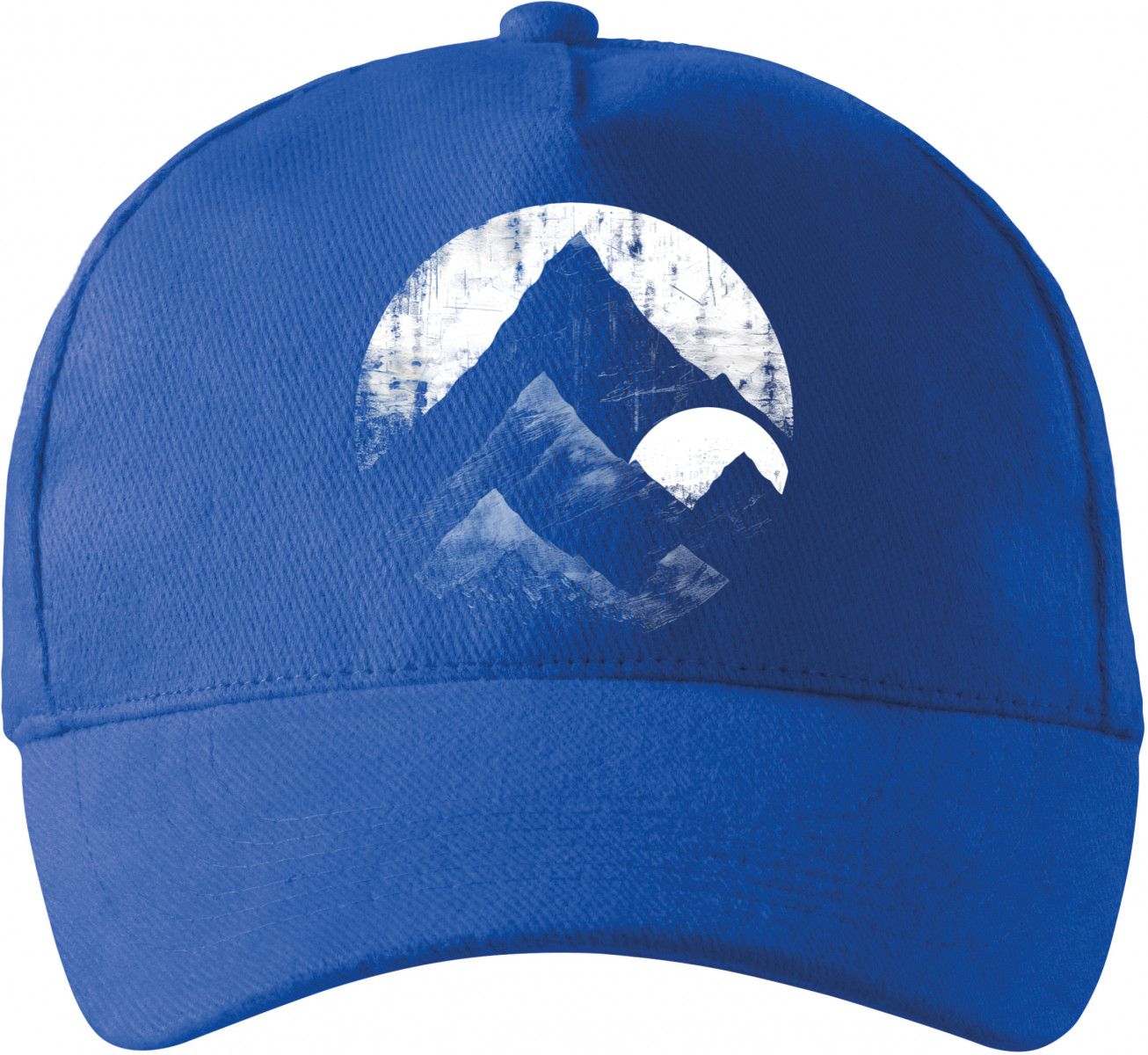 Horské siluety, bílý potisk