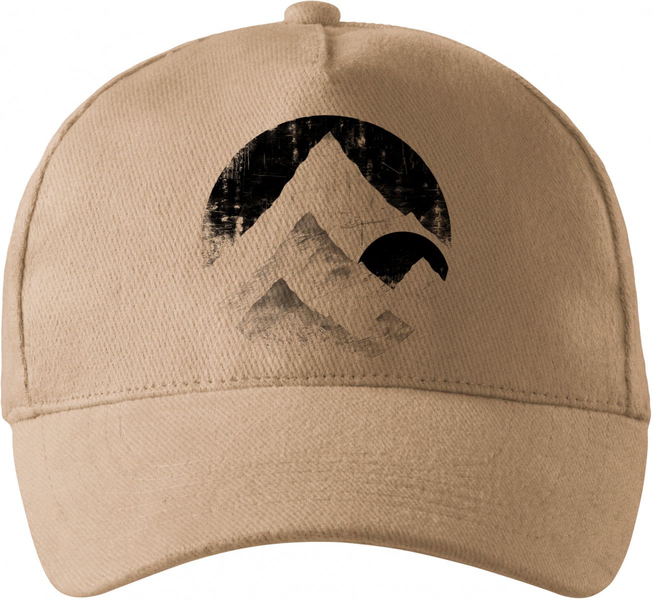 Horské siluety, černý potisk