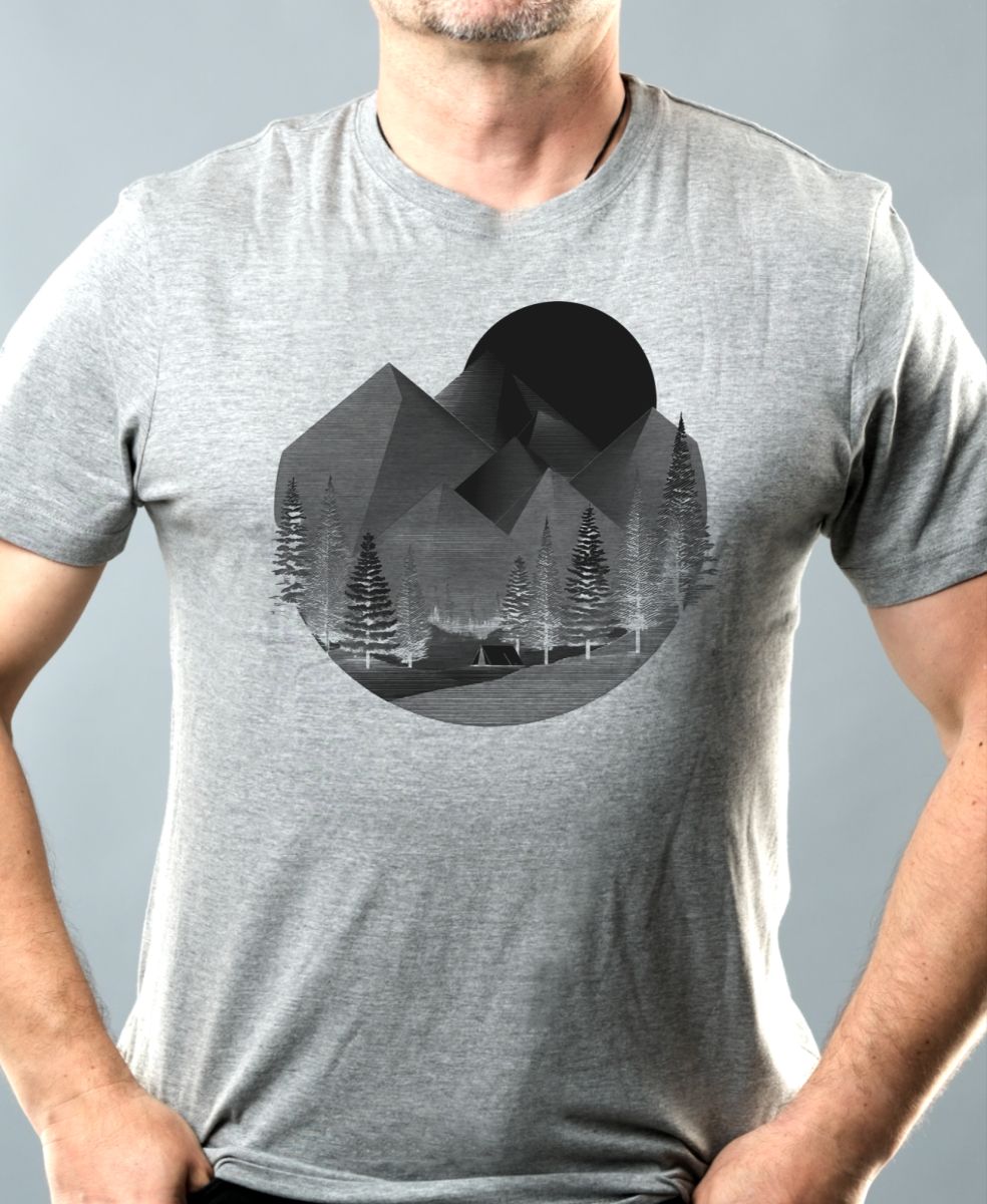 Horský kruh, černý potisk