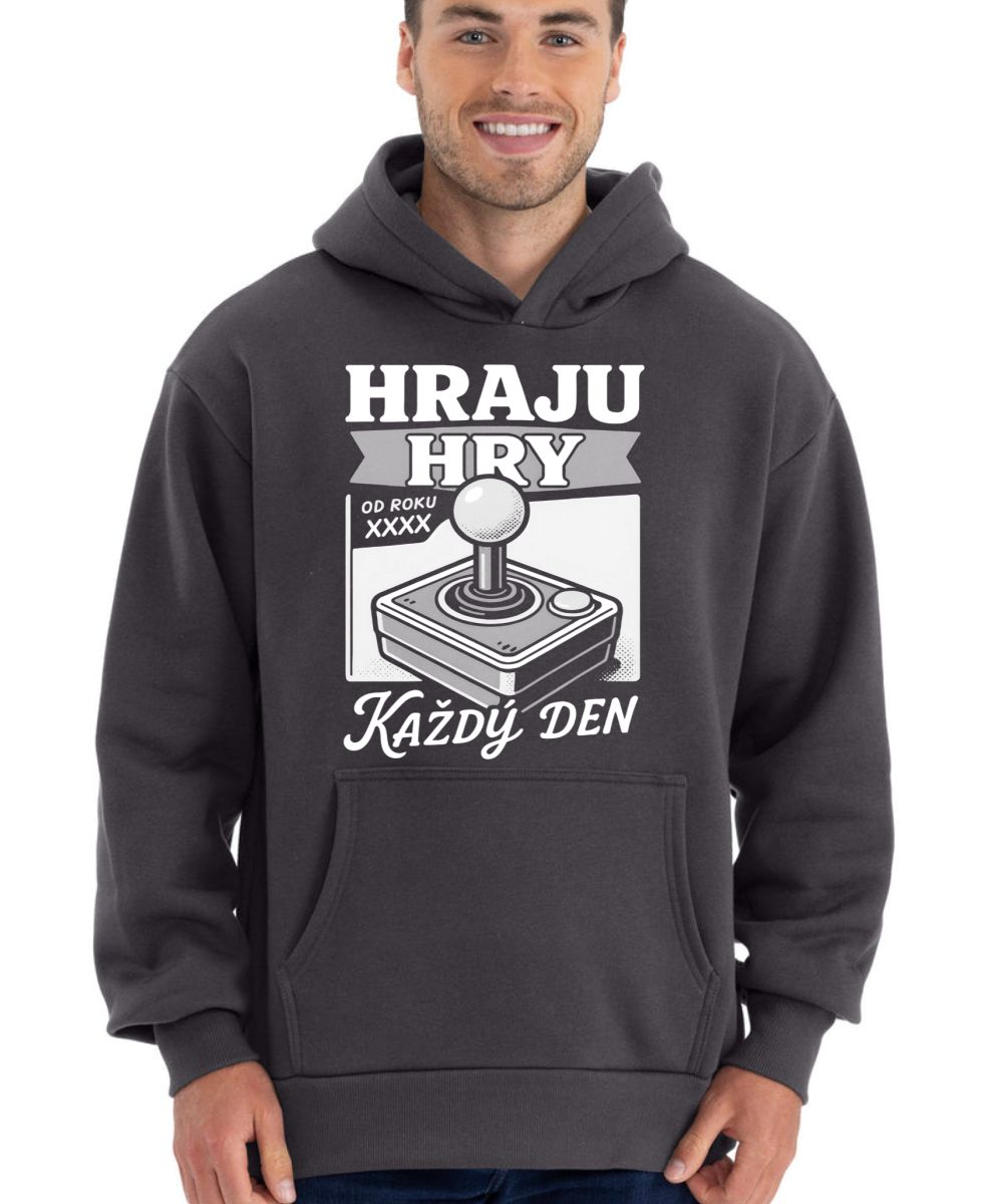 Hraju hry každý den, doplňte ročňík, bílý tisk