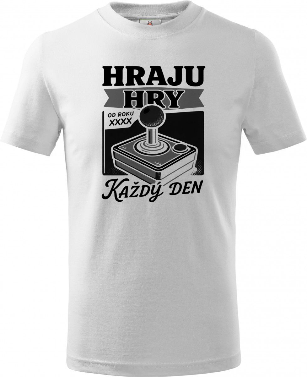 Hraju hry každý den, doplňte ročňík, černý tisk Hraju hry každý den, doplňte ročňík, černý tisk