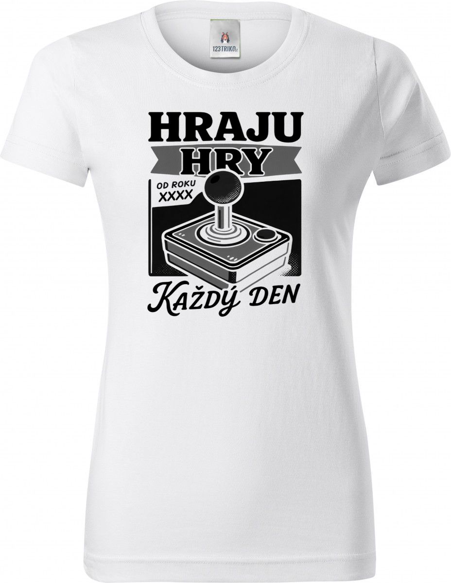 Hraju hry každý den, doplňte ročňík, černý tisk Hraju hry každý den, doplňte ročňík, černý tisk