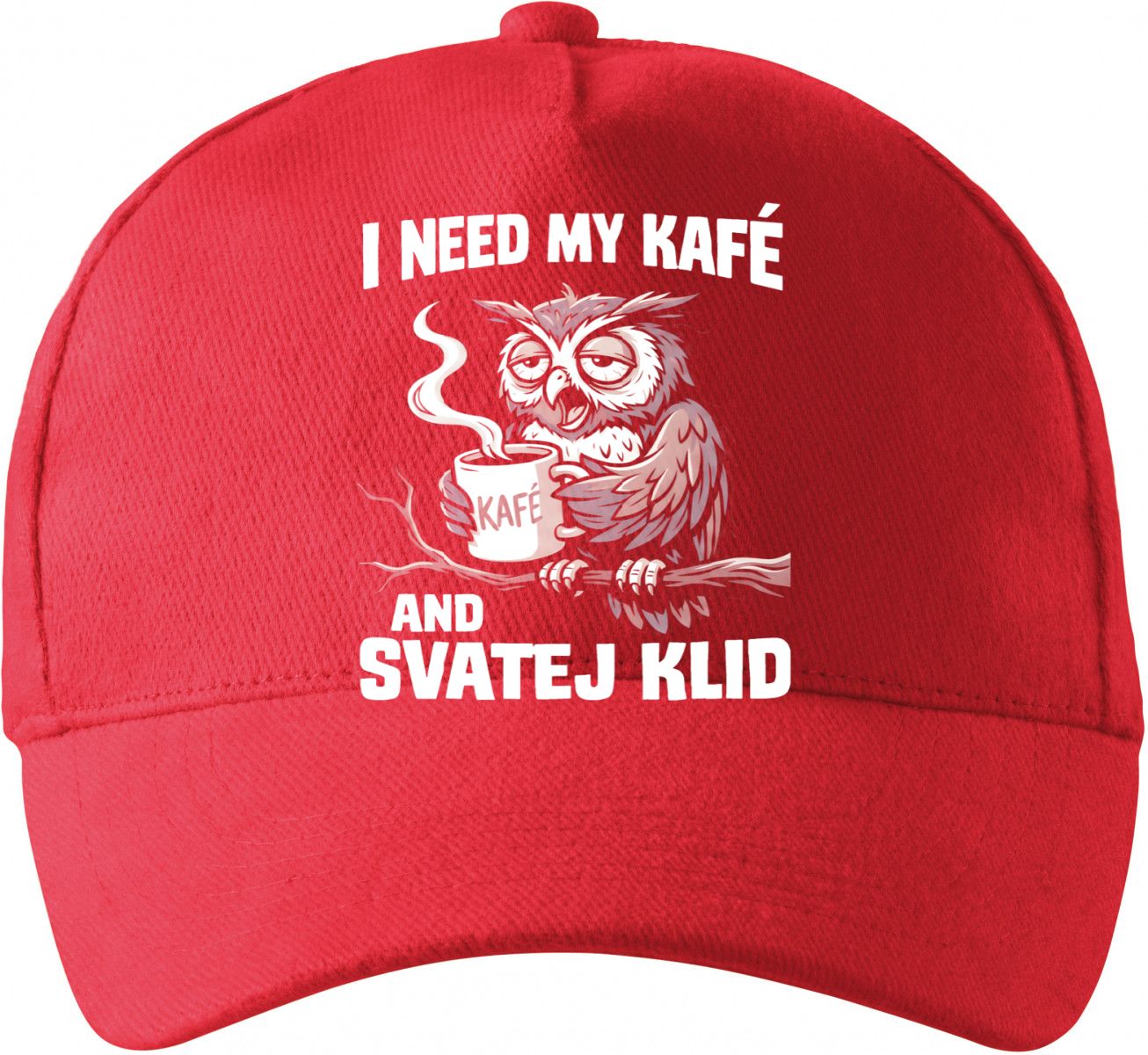 I need my kafé, bílý tisk