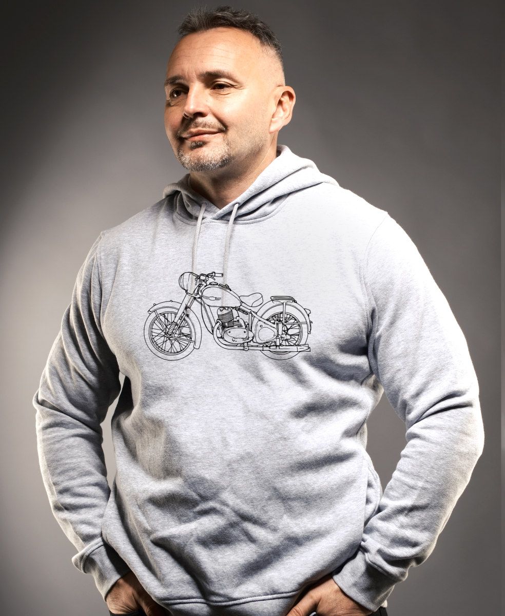 JAWA 250/350 "Pérák", LineArt, černý tisk