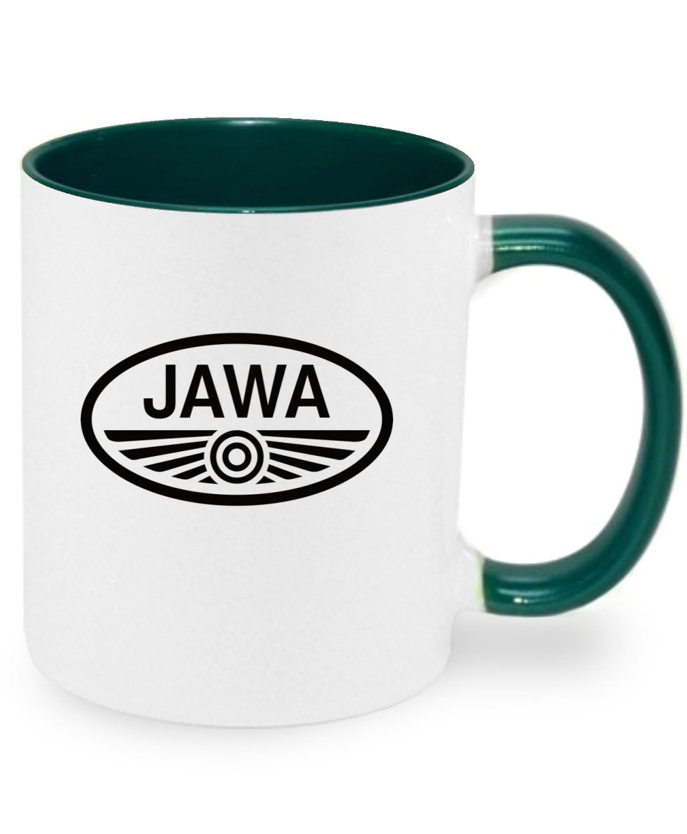 JAWA logo - bílé