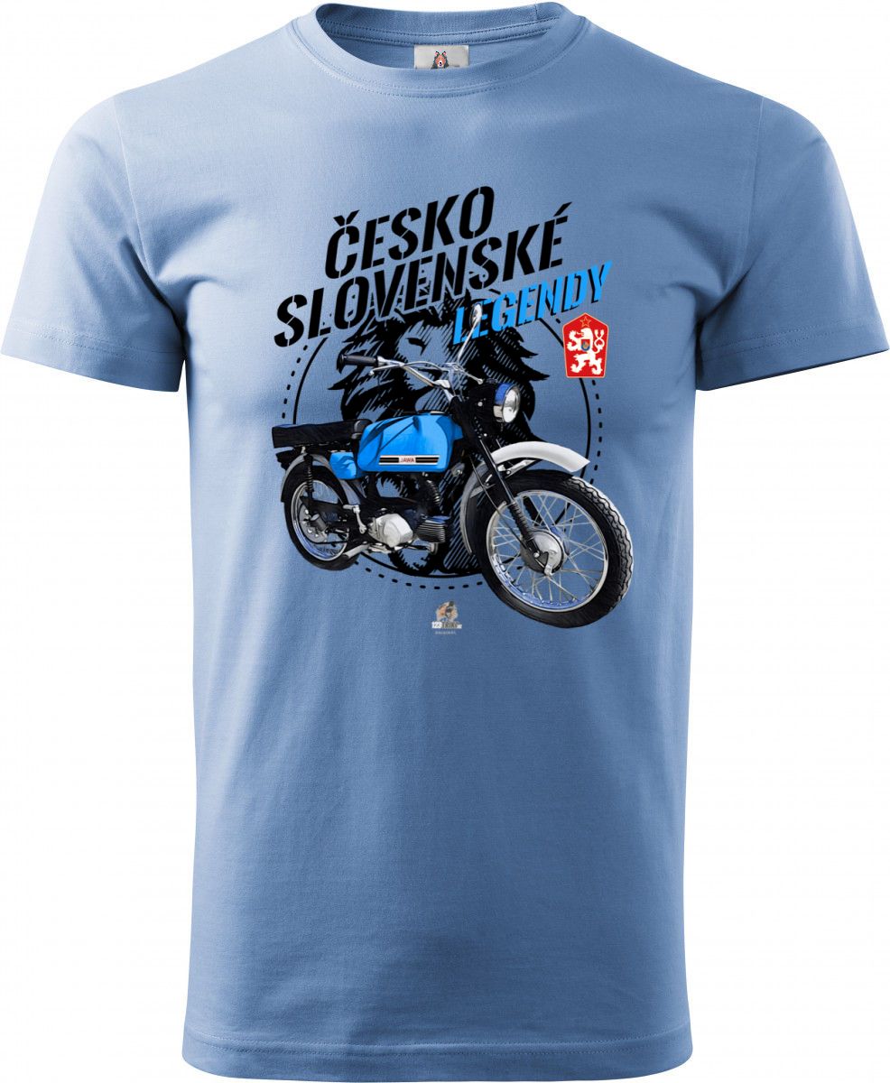 Jawa Mustang - modrý - ČESKOSLOVENSKÉ LEGENDY V7