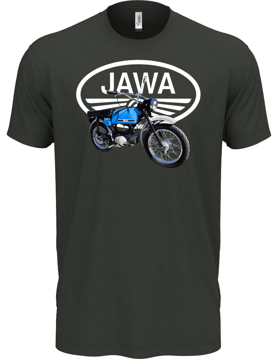 Jawa Mustang - modrý - logo V1