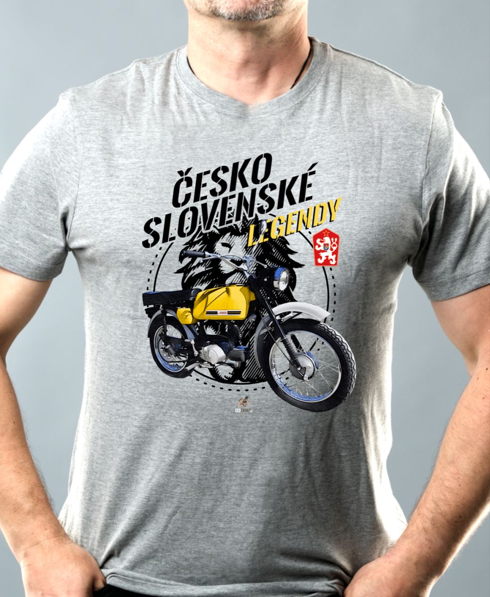 Jawa Mustang - žlutý - ČESKOSLOVENSKÉ LEGENDY V8