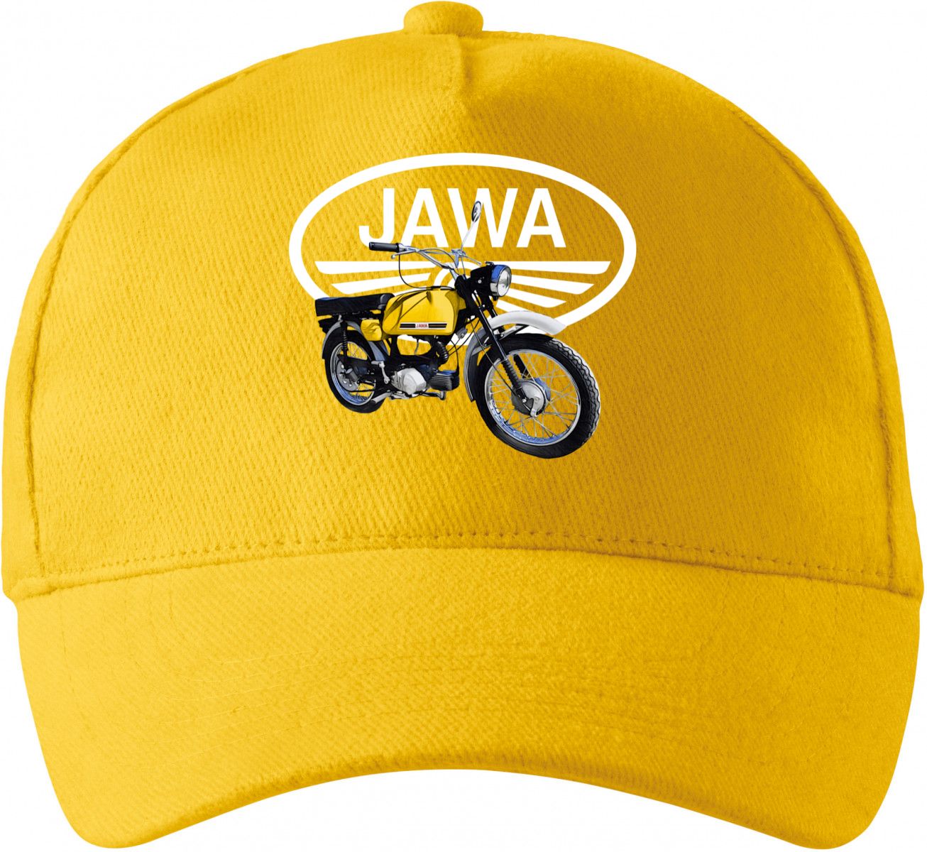 Jawa Mustang - žlutý - logo V2