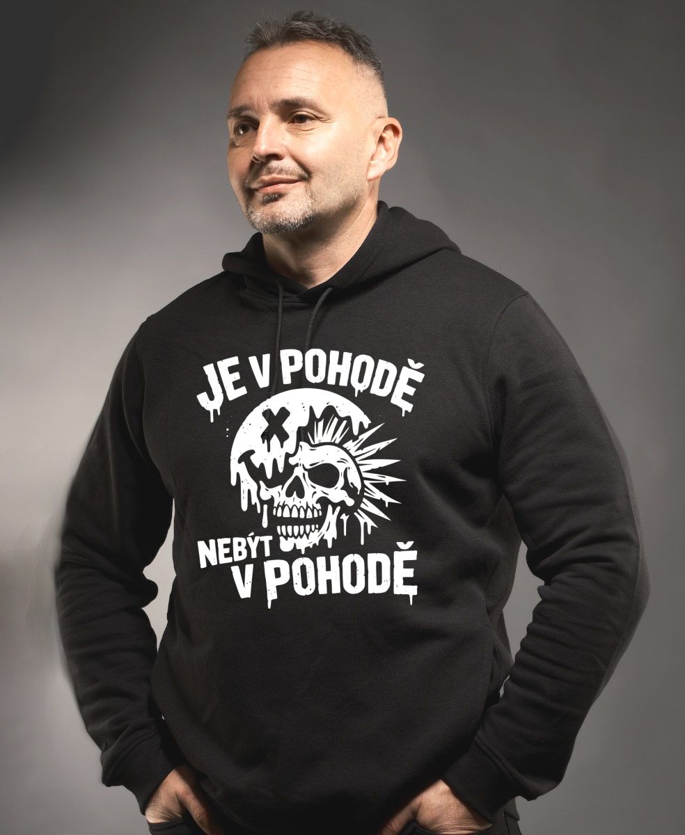 Je v pohodě nebýt v pohodě, bílý potisk