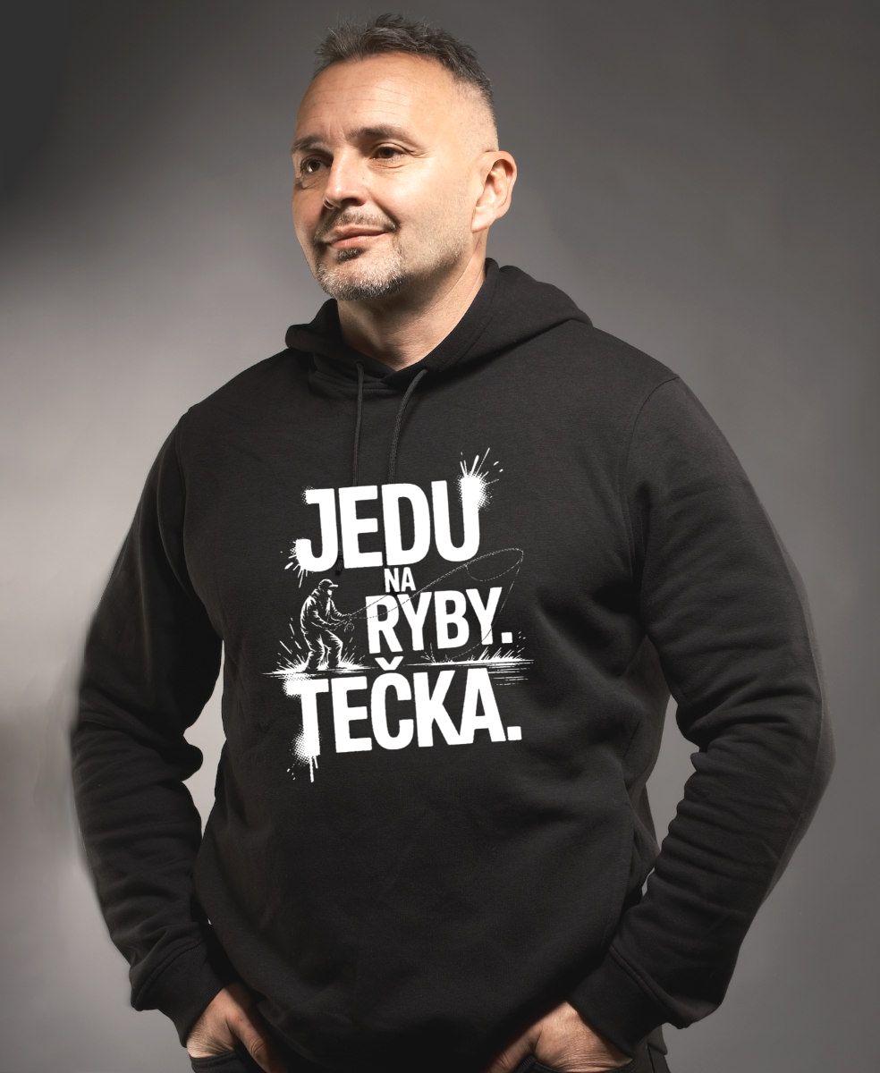 Jedu na ryby. Tečka