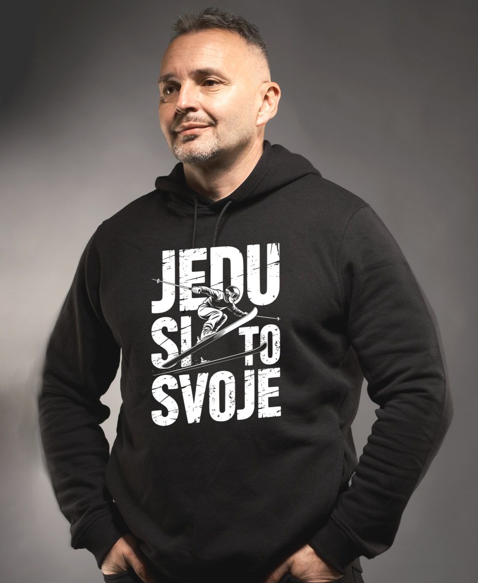 Jedu si to svoje, bílý potisk