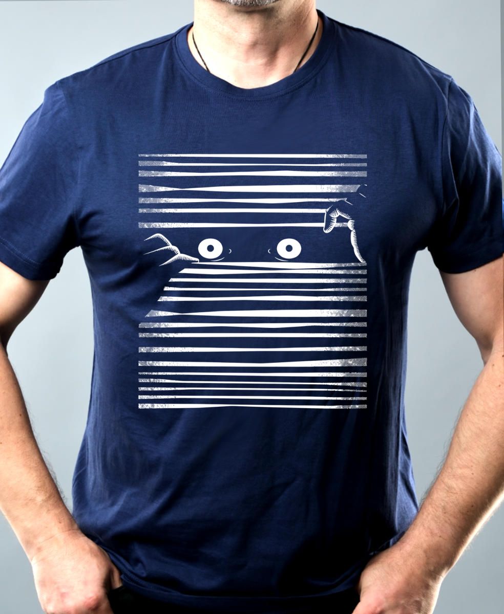 Kam se koukáš? Bílý tisk