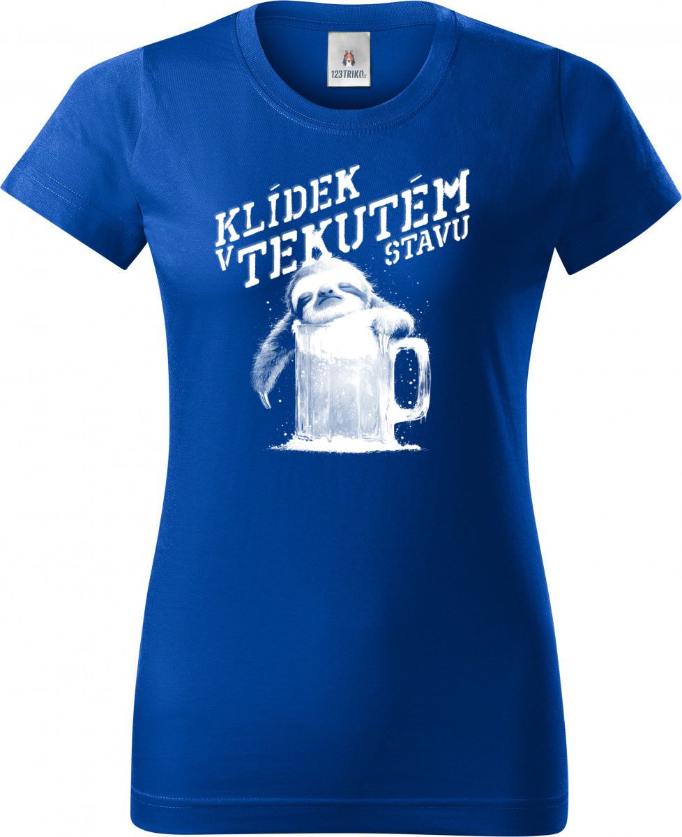 Klídek v tekutém stavu, bílý tisk