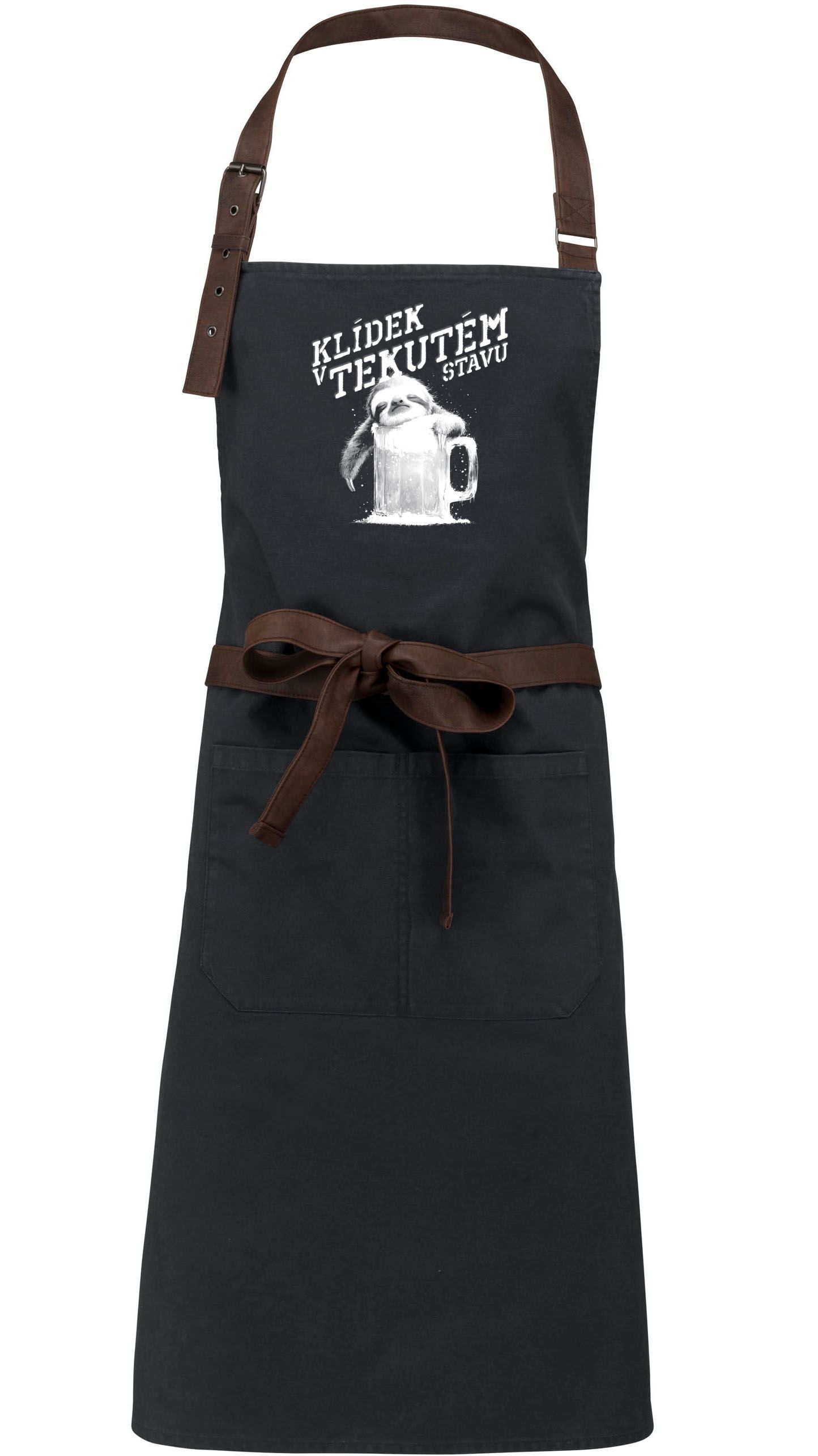 Klídek v tekutém stavu, bílý tisk