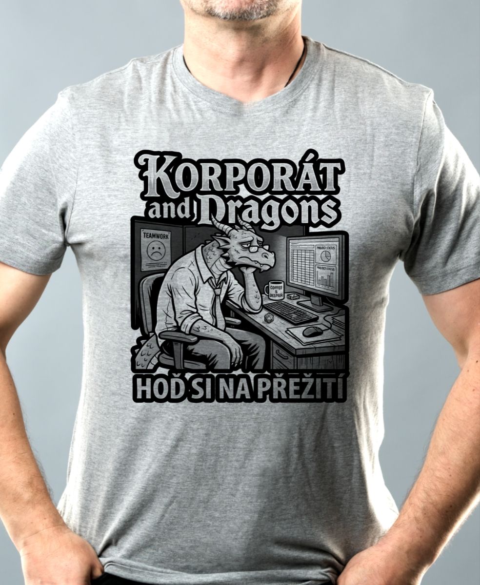 Korporát and dragons, černý tisk
