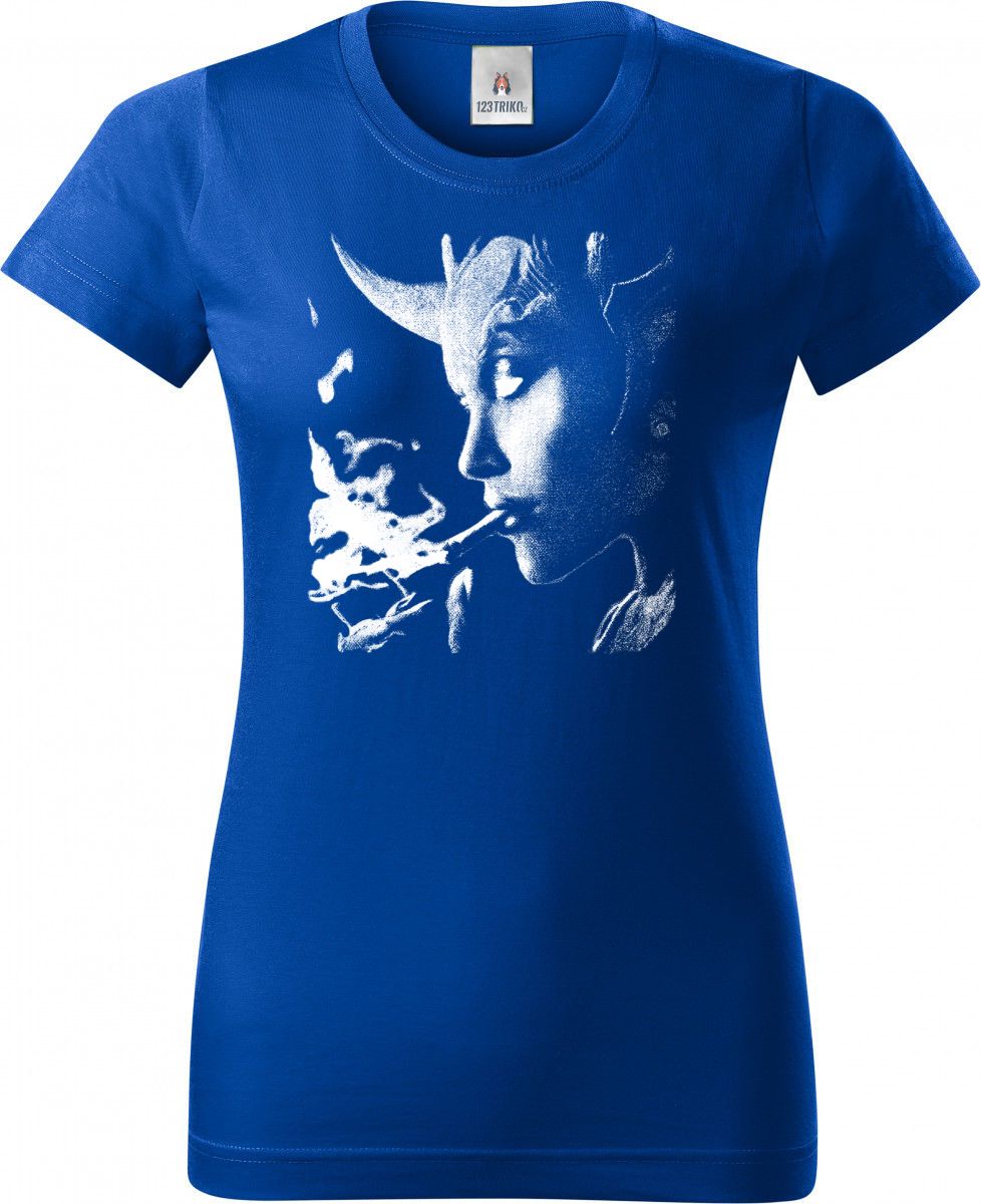 Kouřící ďáblice, bílý tisk