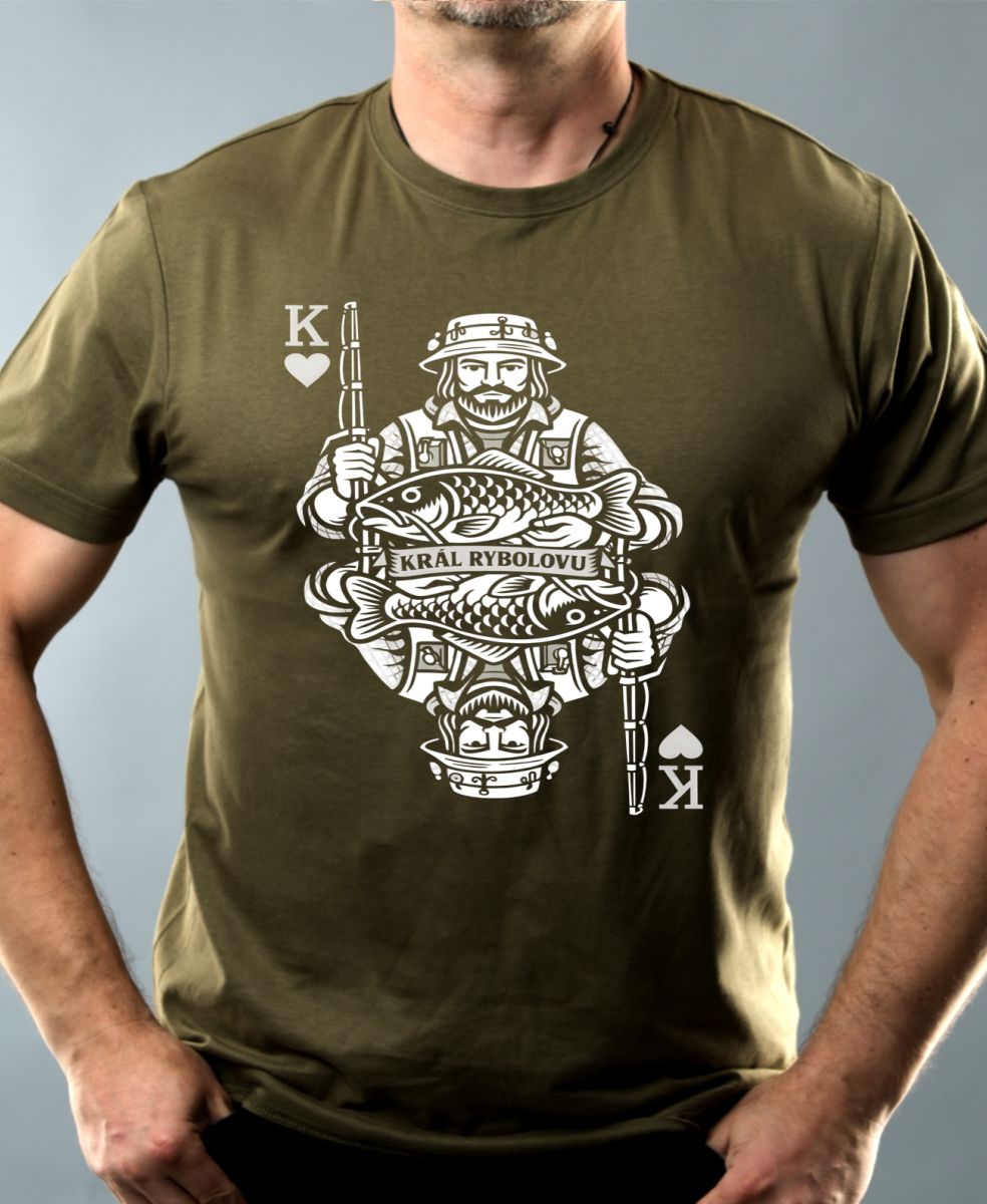 Král rybolovu, bílý potisk Král rybolovu, bílý potisk