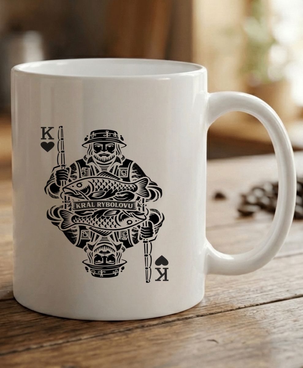 Král rybolovu, černý potisk