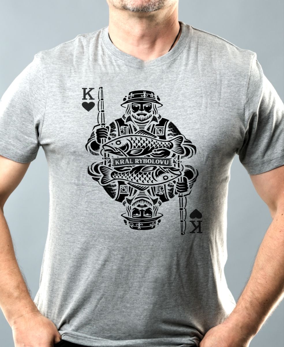 Král rybolovu, černý potisk Král rybolovu, černý potisk