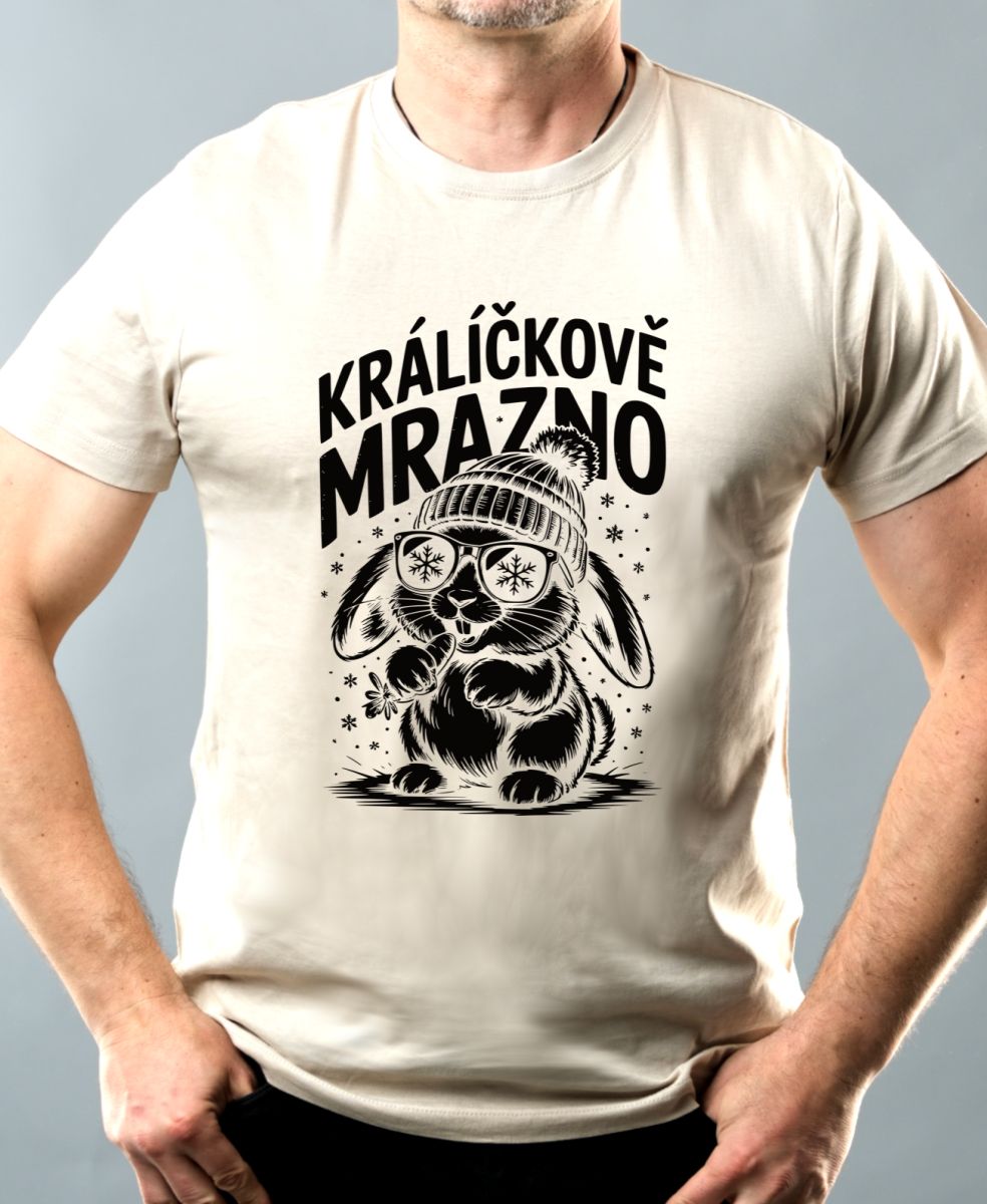 Králíčkově mrazno, černý potisk