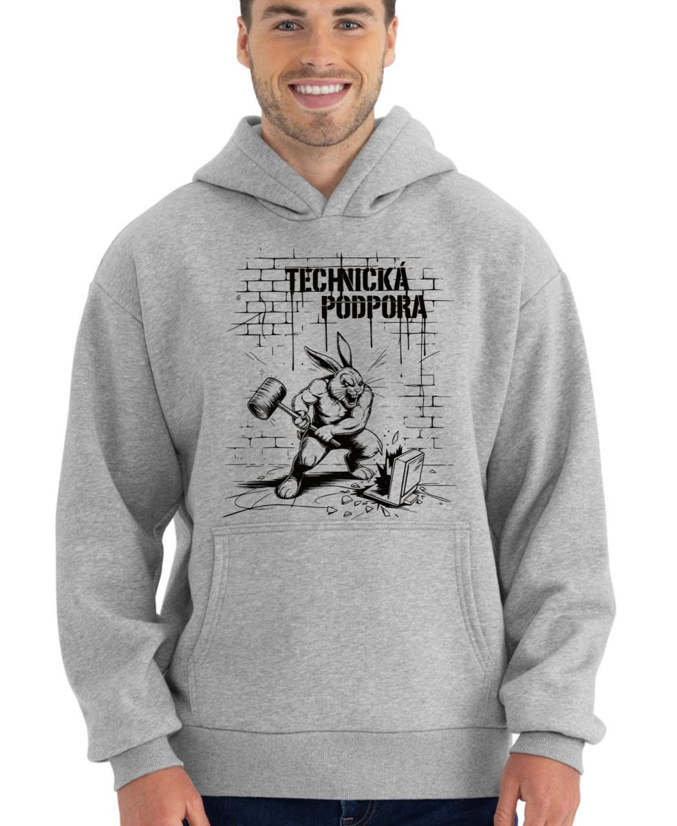 Králík technické podpory, V2, černý tisk