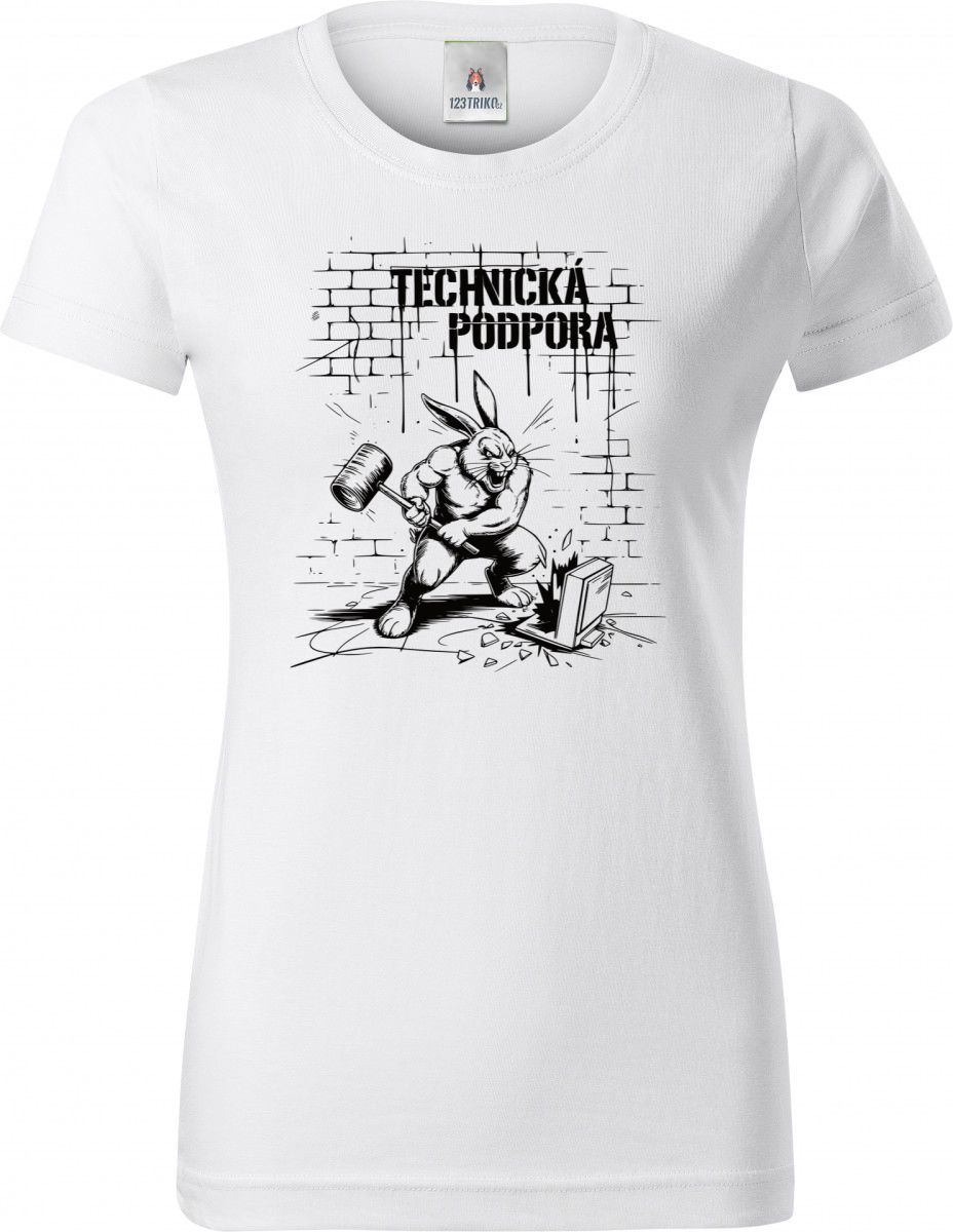 Králík technické podpory, V2, černý tisk