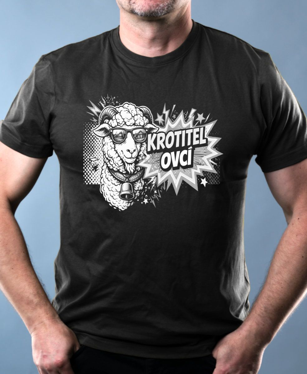 Krotitel ovcí, bílý potisk