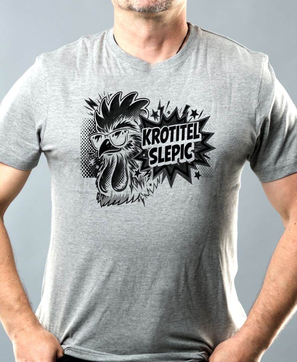 Krotitel slepic, černý potisk