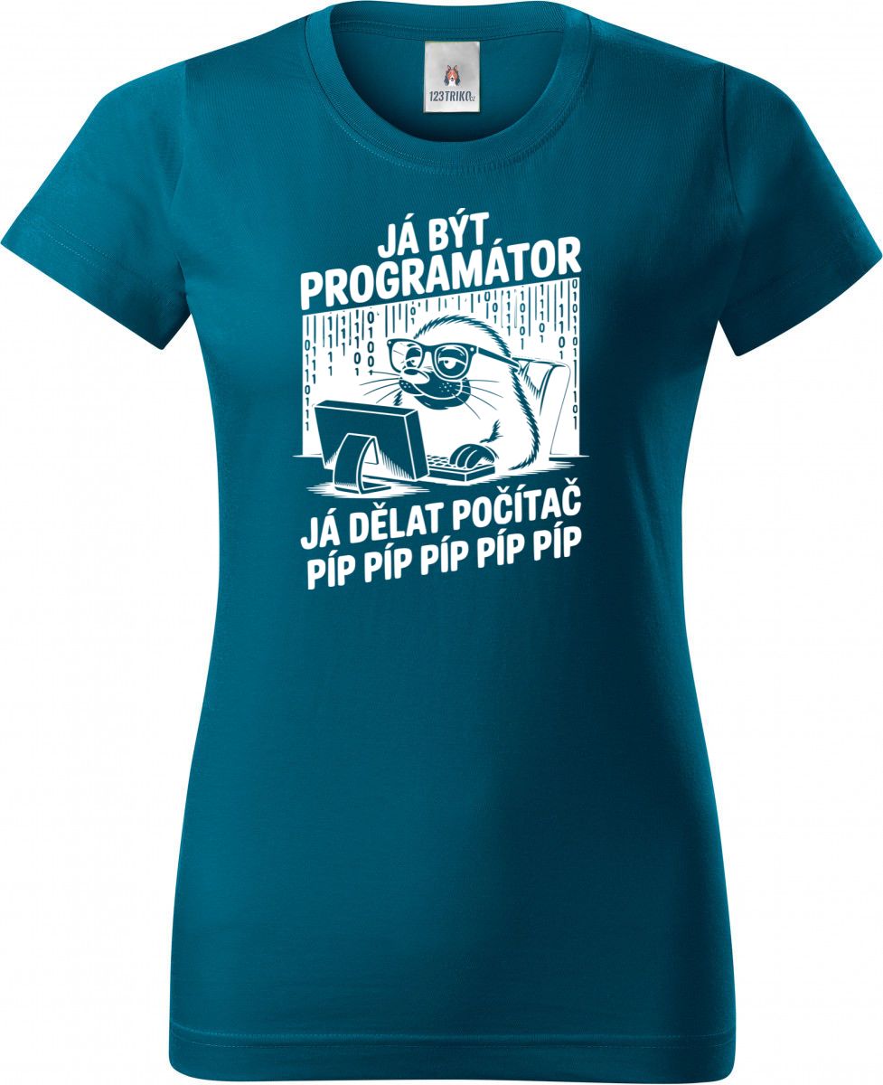 Krtek programátor, bílý tisk Krtek programátor, bílý tisk