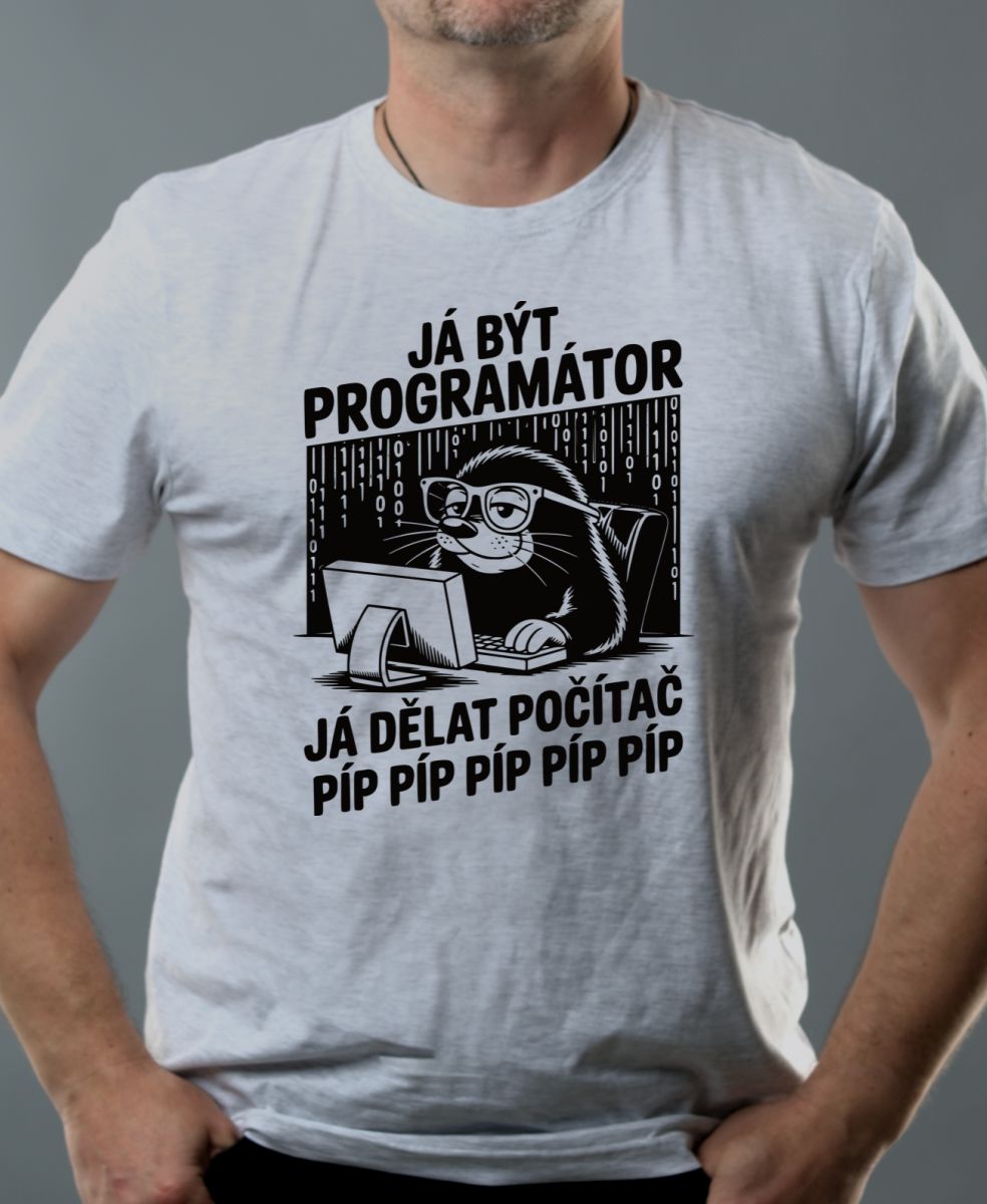 Krtek programátor, černý tisk