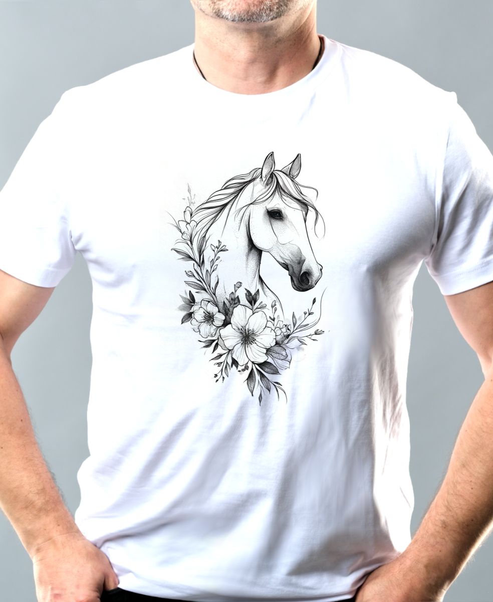 Kůň, art kolekce, V2, černý tisk