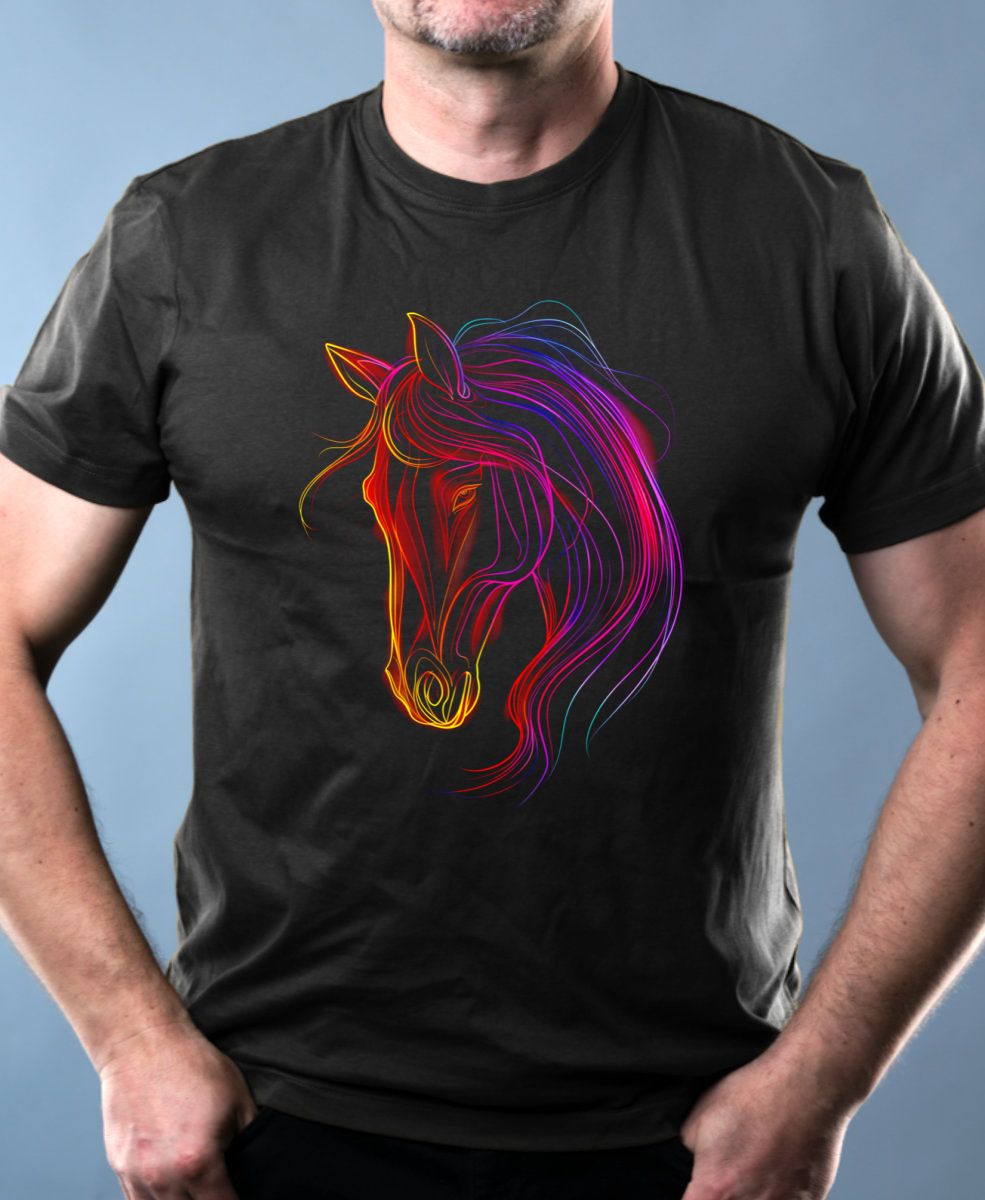 Kůň, neon kolekce, V3