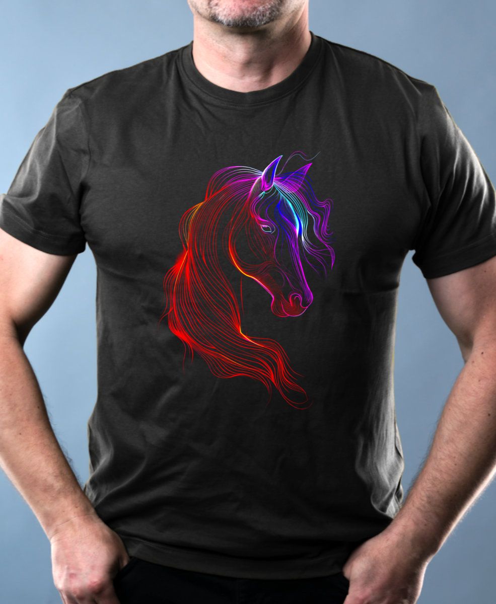 Kůň, neon kolekce, V4