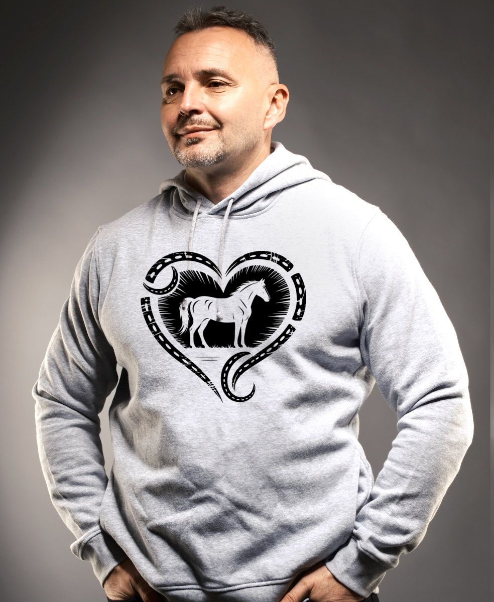 Kůň v srdci, černý tisk