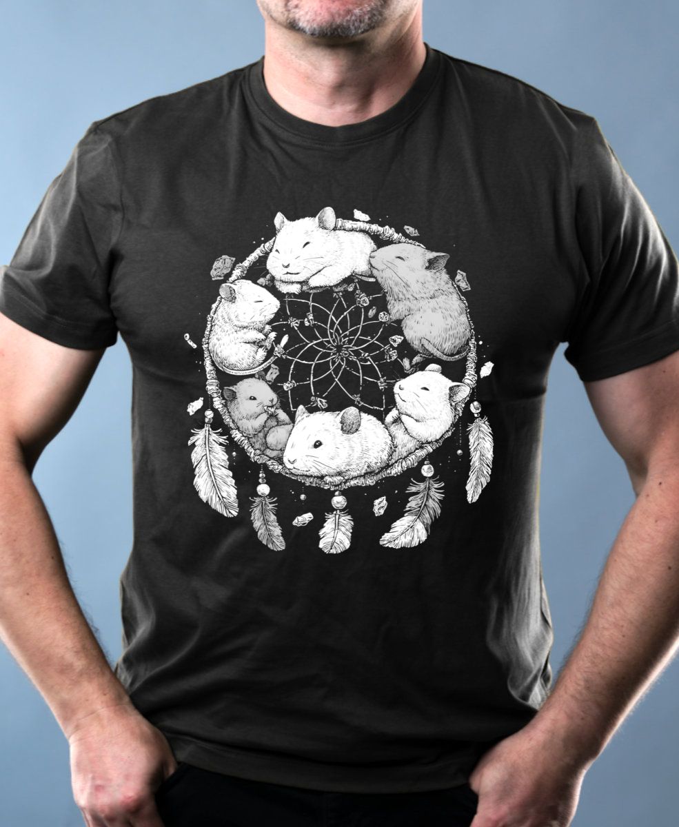 Lapač snů, morče, bílý potisk