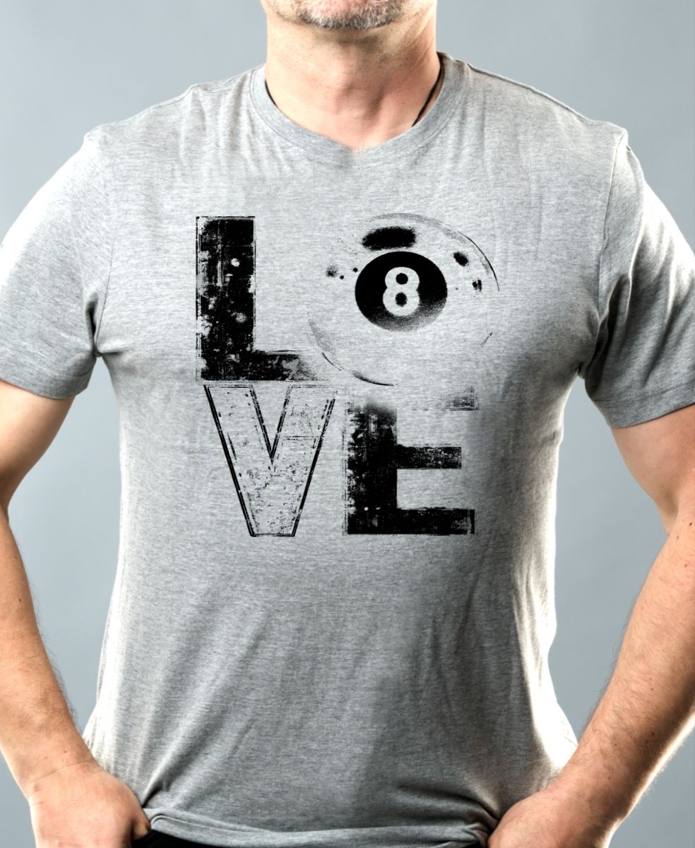 Láska ke kulečníku, V1, černý potisk Láska ke kulečníku, V1, černý potisk